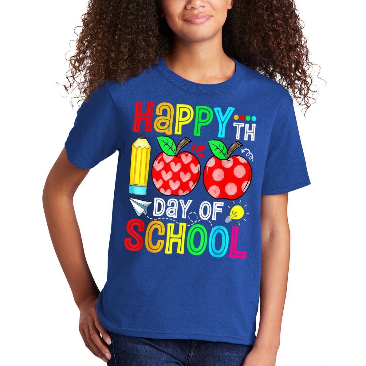 100th Day Of School Teachers Costume 100 Days Students Gift Kids T-Shirt