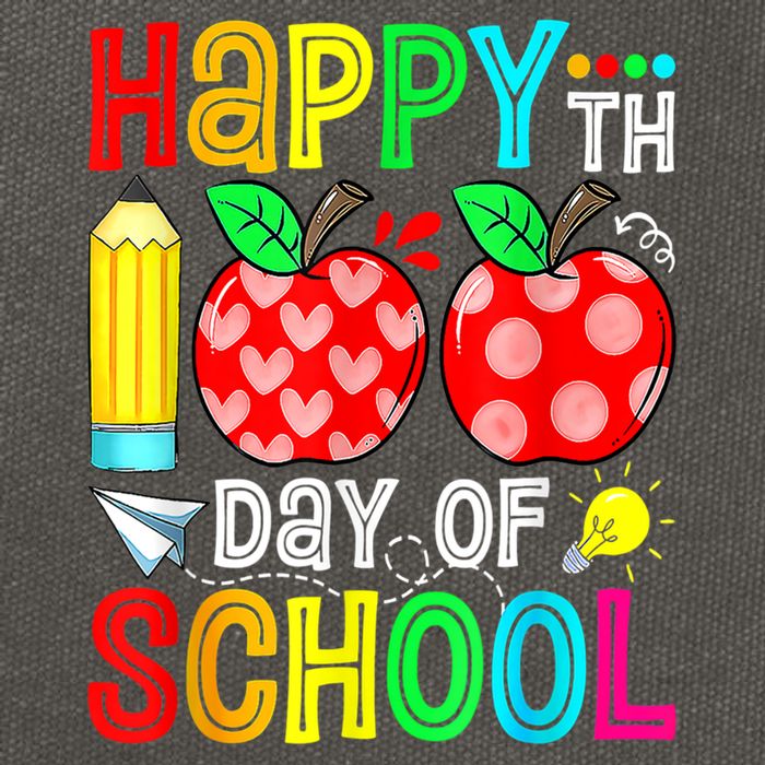 100th Day Of School Teachers Costume 100 Days Students Gift Cotton Canvas Backpack