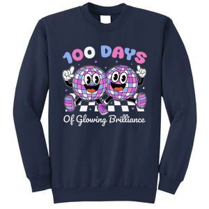 100 Days Of Glowing Brilliance 100th Day Of School Boy Sweatshirt