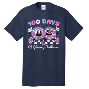 100 Days Of Glowing Brilliance 100th Day Of School Boy Tall T-Shirt