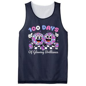 100 Days Of Glowing Brilliance 100th Day Of School Boy Mesh Reversible Basketball Jersey Tank