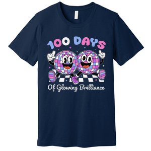 100 Days Of Glowing Brilliance 100th Day Of School Boy Premium T-Shirt