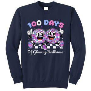 100 Days Of Glowing Brilliance 100th Day Of School Boy Tall Sweatshirt