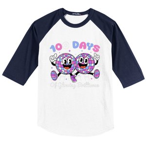 100 Days Of Glowing Brilliance 100th Day Of School Boy Baseball Sleeve Shirt