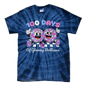 100 Days Of Glowing Brilliance 100th Day Of School Boy Tie-Dye T-Shirt