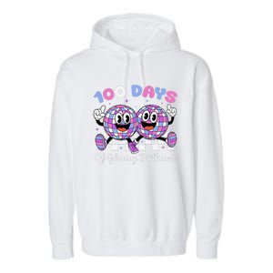 100 Days Of Glowing Brilliance 100th Day Of School Boy Garment-Dyed Fleece Hoodie