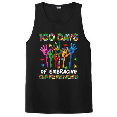 100 Days Of Embracing Differences Autism Awareness Teacher PosiCharge Competitor Tank