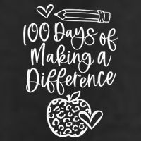 100 Days Of Making A Difference 100 Days Of School 7 Panel Mesh Trucker Snapback Hat