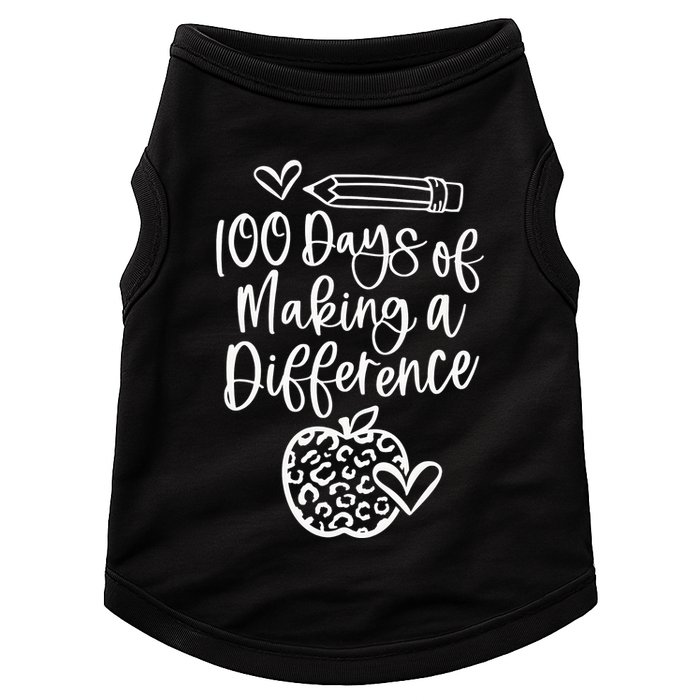 100 Days Of Making A Difference 100 Days Of School Doggie Tank