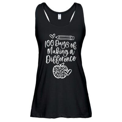 100 Days Of Making A Difference 100 Days Of School Ladies Essential Flowy Tank