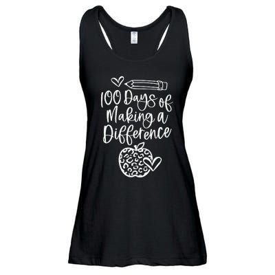 100 Days Of Making A Difference 100 Days Of School Ladies Essential Flowy Tank