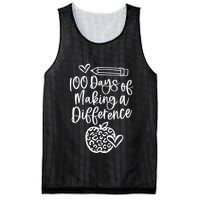 100 Days Of Making A Difference 100 Days Of School Mesh Reversible Basketball Jersey Tank