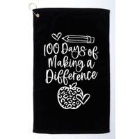 100 Days Of Making A Difference 100 Days Of School Golf Towel