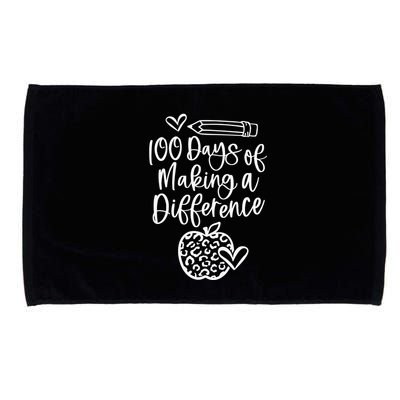 100 Days Of Making A Difference 100 Days Of School Microfiber Hand Towel