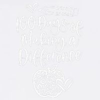 100 Days Of Making A Difference 100 Days Of School Garment-Dyed Sweatshirt