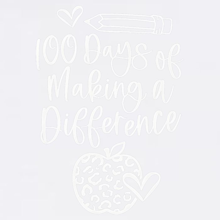 100 Days Of Making A Difference 100 Days Of School Garment-Dyed Sweatshirt