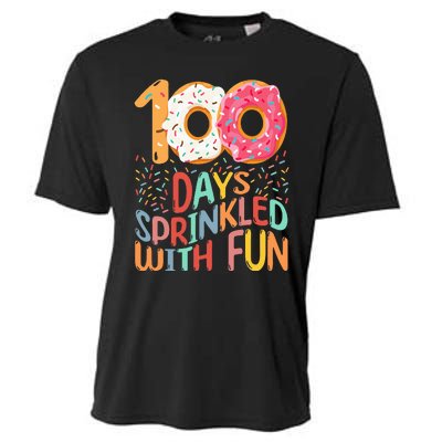 100 Days Of School Kindergarten 100th Day Of School Cooling Performance Crew T-Shirt