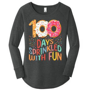 100 Days Of School Kindergarten 100th Day Of School Women's Perfect Tri Tunic Long Sleeve Shirt