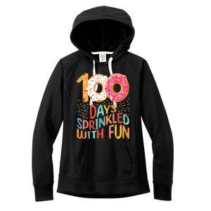 100 Days Of School Kindergarten 100th Day Of School Women's Fleece Hoodie