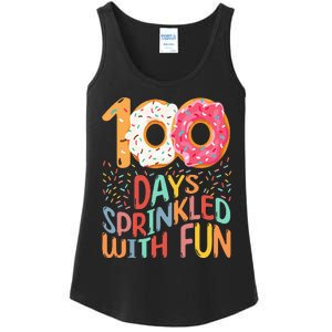 100 Days Of School Kindergarten 100th Day Of School Ladies Essential Tank