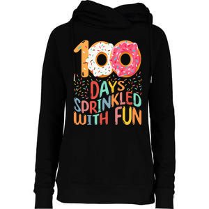 100 Days Of School Kindergarten 100th Day Of School Womens Funnel Neck Pullover Hood