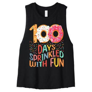 100 Days Of School Kindergarten 100th Day Of School Women's Racerback Cropped Tank