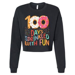 100 Days Of School Kindergarten 100th Day Of School Cropped Pullover Crew