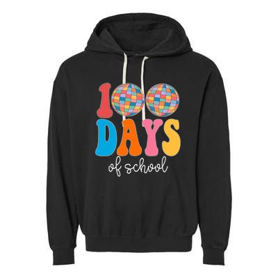 100 Days Of School Disco Celebration Garment-Dyed Fleece Hoodie