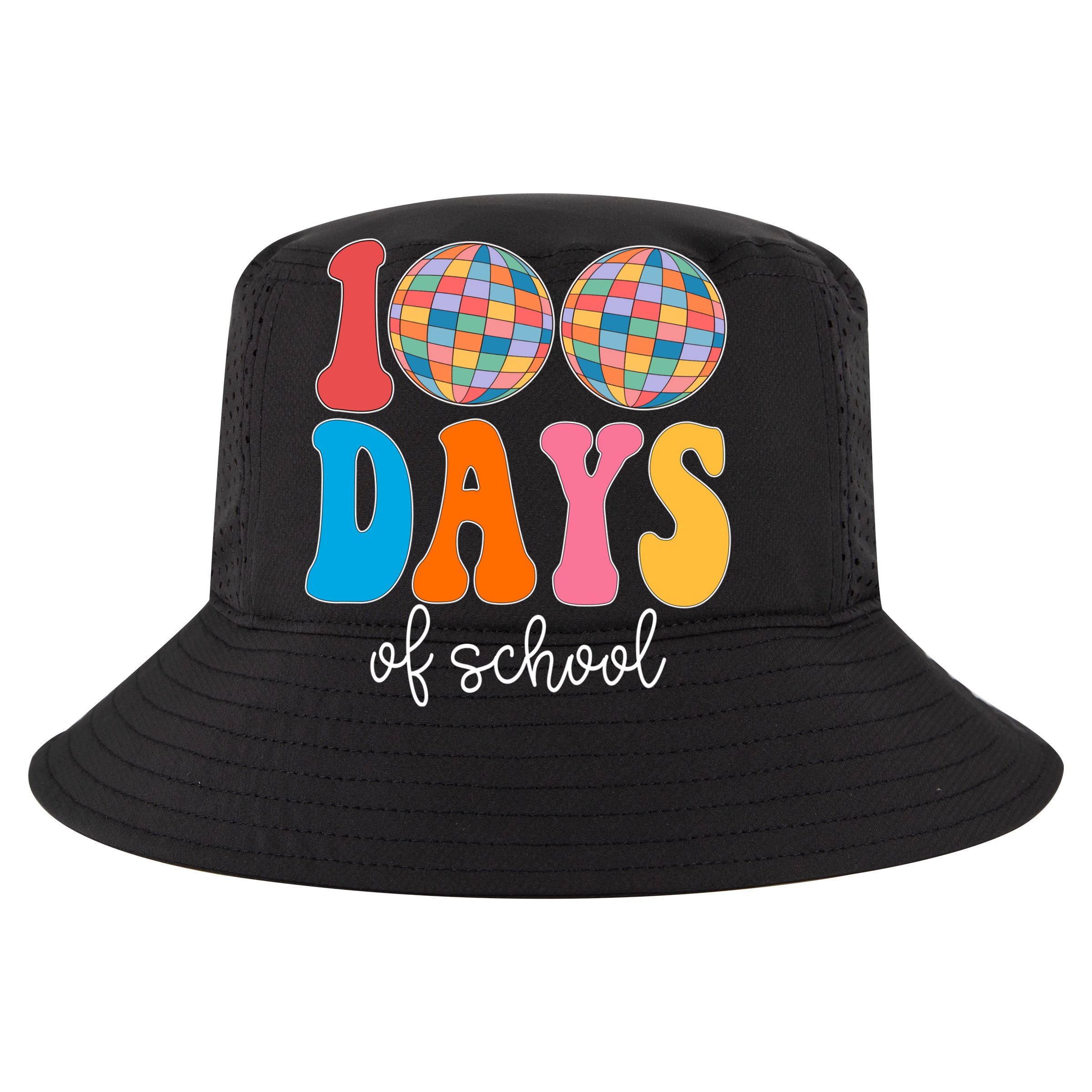 100 Days Of School Disco Celebration Cooling Performance Crew T-Shirt