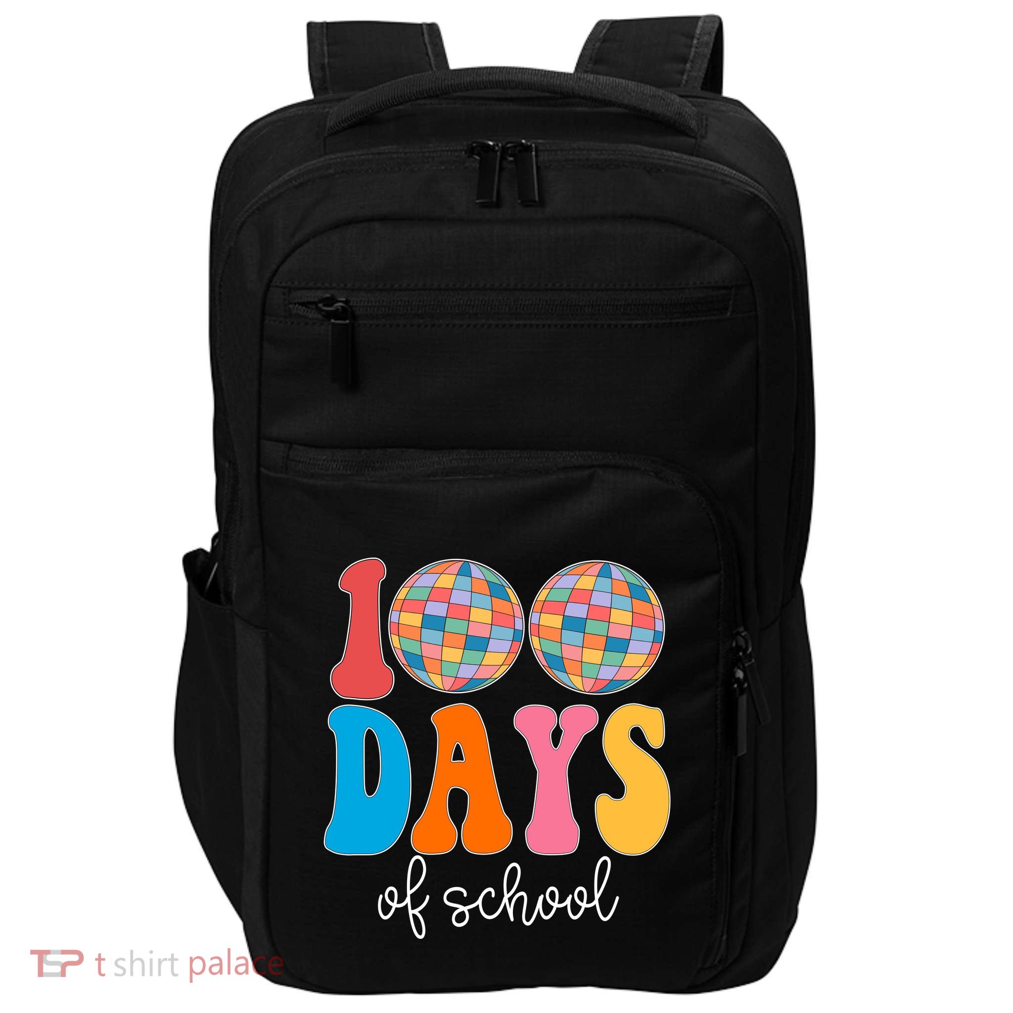 100 Days Of School Disco Celebration Impact Tech Backpack