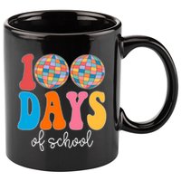100 Days Of School Disco Celebration 11oz C Handle Ceramic Mug