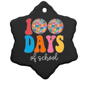 100 Days Of School Disco Celebration Ceramic Star Ornament