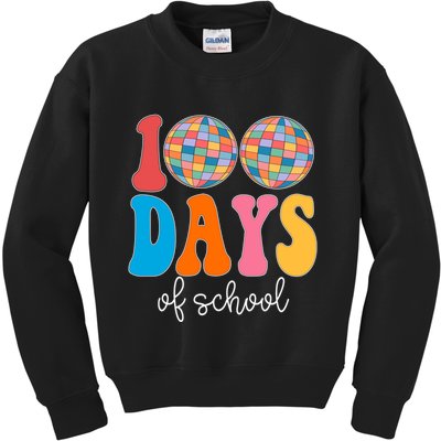100 Days Of School Disco Celebration Kids Sweatshirt