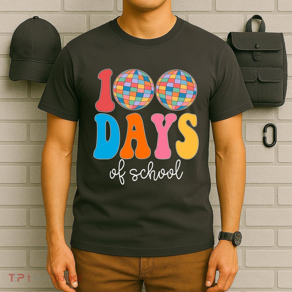 100 Days Of School Disco Celebration T-Shirt