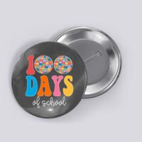 100 Days Of School Disco Celebration Button