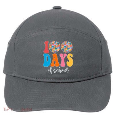 100 Days Of School Disco Celebration 7-Panel Snapback Hat