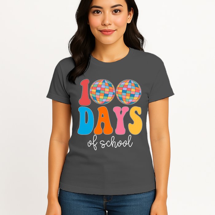 100 Days Of School Disco Celebration Womens T-Shirt
