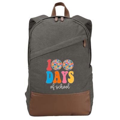 100 Days Of School Disco Celebration Cotton Canvas Backpack
