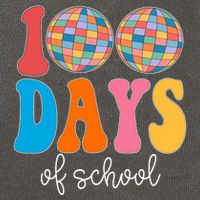 100 Days Of School Disco Celebration Cotton Canvas Backpack