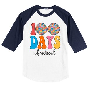 100 Days Of School Disco Celebration Baseball Sleeve Shirt