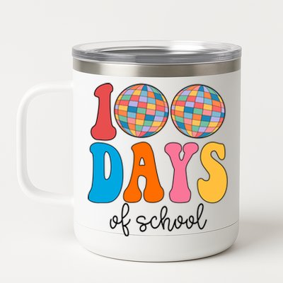 100 Days Of School Disco Celebration 12 oz Stainless Steel Tumbler Cup