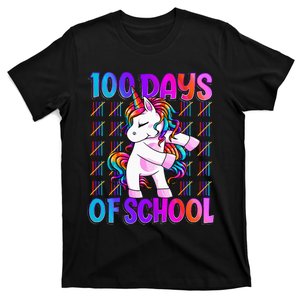 100 Days Of School Unicorn 100 Days Smarter 100th Day T-Shirt