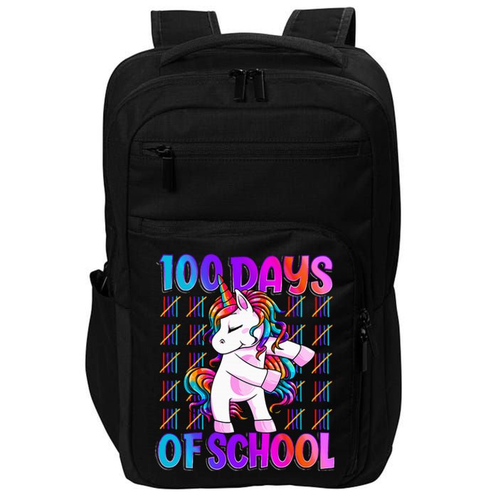 100 Days Of School Unicorn 100 Days Smarter 100th Day Impact Tech Backpack