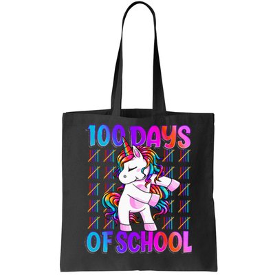 100 Days Of School Unicorn 100 Days Smarter 100th Day Tote Bag