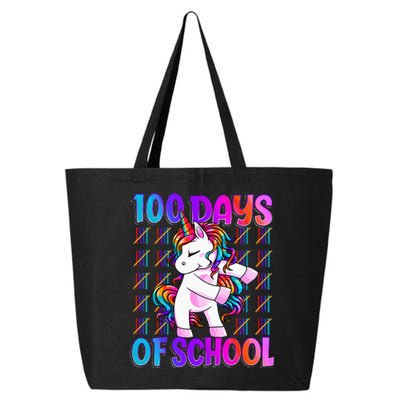 100 Days Of School Unicorn 100 Days Smarter 100th Day 25L Jumbo Tote