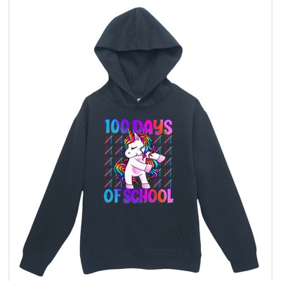 100 Days Of School Unicorn 100 Days Smarter 100th Day Urban Pullover Hoodie