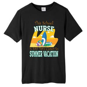 100 Days Of School Nurse Great Gift Funny 100th Day Of School Gift Tall Fusion ChromaSoft Performance T-Shirt