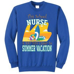 100 Days Of School Nurse Great Gift Funny 100th Day Of School Gift Sweatshirt