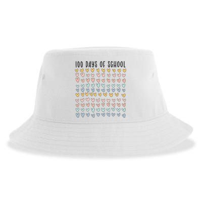 100 Days Of School 100 Days Of Hearts Sustainable Bucket Hat