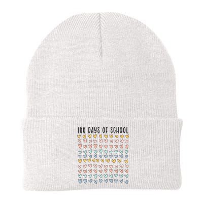 100 Days Of School 100 Days Of Hearts Knit Cap Winter Beanie